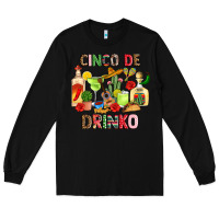 Black cinco de drinko Long Sleeve Tee - JahusDesignShop