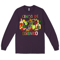 Plum cinco de drinko Long Sleeve Tee - JahusDesignShop