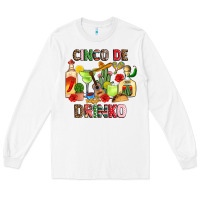 White cinco de drinko Long Sleeve Tee - JahusDesignShop