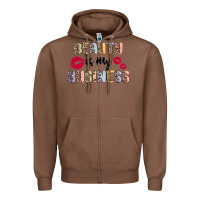 Chestnut beauty is my business Zipper Hoodie - MaliasSmallBusiness