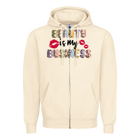 Sandshell beauty is my business Zipper Hoodie - MaliasSmallBusiness