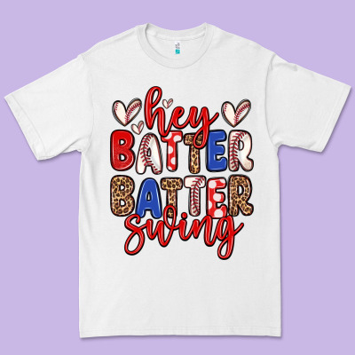 Hey Batter Batter Swing Premium Tee Designed By Zillion Design Studio
