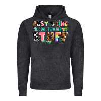 Vintage Black busy doing cool teacher stuff Vintage Hoodie - AdoDesignShop