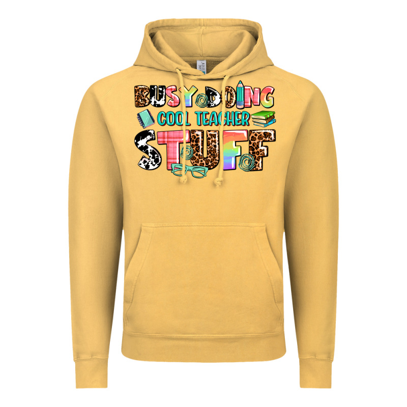 Busy Doing Cool Teacher Stuff Vintage Hoodie by AdoDesignShop | Teevron