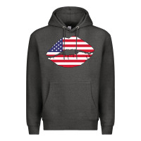Charcoal Heather American lip Premium Hoodie - Bettercallsaul