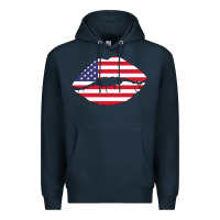 Navy American lip Premium Hoodie - Bettercallsaul