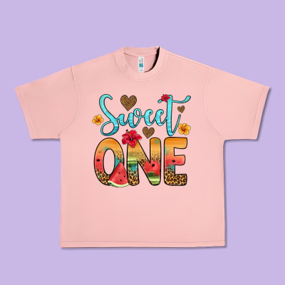 Sweet One Watermelon Urban Heavy Tee Designed By Artiststas