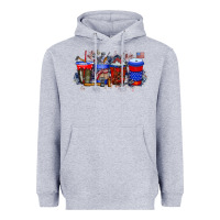 Heather Grey labor day drink Heavyweight Hoodie - RacoonDesign