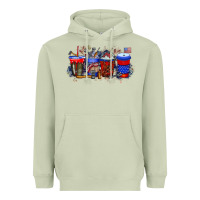 Matcha labor day drink Heavyweight Hoodie - RacoonDesign