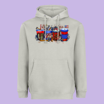 Labor Day Drink Heavyweight Hoodie Designed By Racoondesign