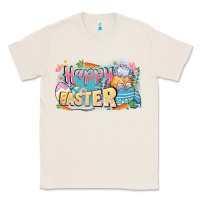 Natural Happy Easter Classic Tee - LillyAllenDesigns