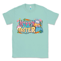 Seafoam Happy Easter Classic Tee - LillyAllenDesigns