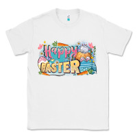 White Happy Easter Classic Tee - LillyAllenDesigns