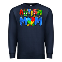 Navy autism mom Premium Sweatshirt - Artiststas