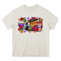 Day Of The Dead Coffee Cups Heavy Core Tee | Teevron