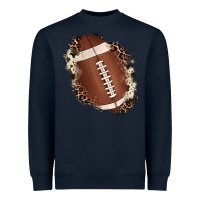Navy football cowhide leopard patch Heavyweight Sweatshirt - JahusDesignShop
