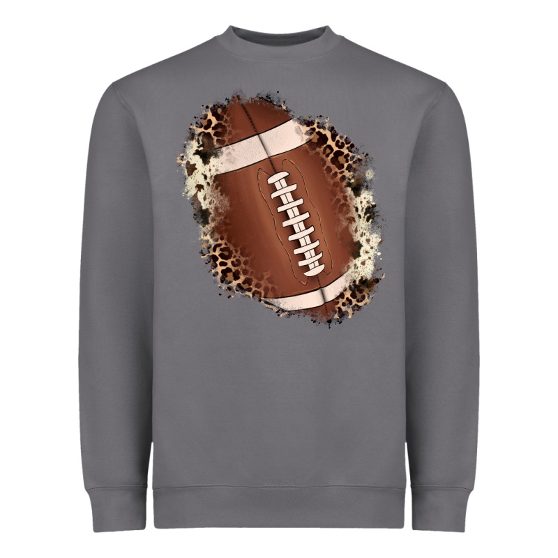 Football Cowhide Leopard Patch Heavyweight Sweatshirt by JahusDesignShop | Teevron