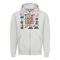 Dove Grey god is so much bigger than... Zipper Hoodie - MaliasSmallBusiness