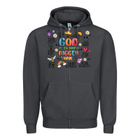 Smoke god is so much bigger than... Zipper Hoodie - MaliasSmallBusiness