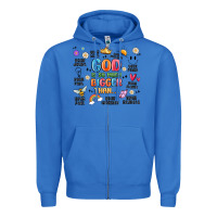True Royal god is so much bigger than... Zipper Hoodie - MaliasSmallBusiness