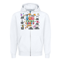 White god is so much bigger than... Zipper Hoodie - MaliasSmallBusiness