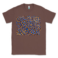 Chestnut leopard with navy blue glitter Classic Tee - Artiststas