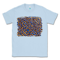 Dusty Blue leopard with navy blue glitter Classic Tee - Artiststas