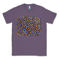 Lavender leopard with navy blue glitter Classic Tee - Artiststas
