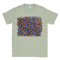 Matcha leopard with navy blue glitter Classic Tee - Artiststas