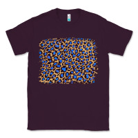 Plum leopard with navy blue glitter Classic Tee - Artiststas