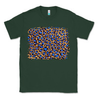 Sports Green leopard with navy blue glitter Classic Tee - Artiststas