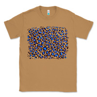 Toasted Coconut leopard with navy blue glitter Classic Tee - Artiststas