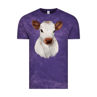 Cloud Purple White Cute Calf Vintage Tee - JahusDesignShop