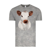 Cloud Rock White Cute Calf Vintage Tee - JahusDesignShop
