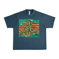 Midnight Navy cactus gemstone Urban Heavy Tee - JahusDesignShop