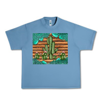 Pebble Blue cactus gemstone Urban Heavy Tee - JahusDesignShop