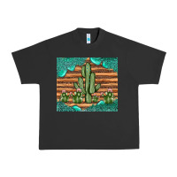 Pigment Black cactus gemstone Urban Heavy Tee - JahusDesignShop