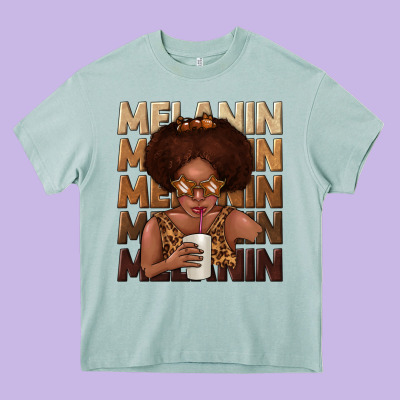 Melanin Kid Heavy Core Tee Designed By Texasbilliewilder