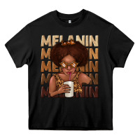 Black melanin kid Heavy Core Tee - texasbilliewilder