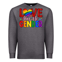 Charcoal Heather love has no gender Premium Sweatshirt - Artiststas