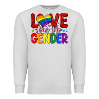 Dove Grey love has no gender Premium Sweatshirt - Artiststas
