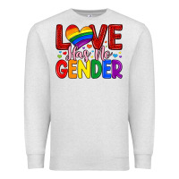 Oatmeal Heather love has no gender Premium Sweatshirt - Artiststas