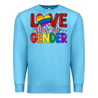 Ocean Blue love has no gender Premium Sweatshirt - Artiststas