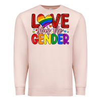 Pale Pink love has no gender Premium Sweatshirt - Artiststas