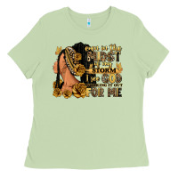 Matcha Even in the midst of my storm afro woman Ladies Tee - RanaPortraitStore