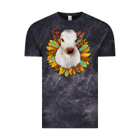 Cloud Black sunflower heifer Vintage Tee - JahusDesignShop