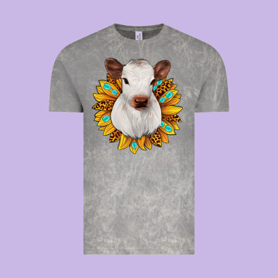 Sunflower Heifer Vintage Tee Designed By Jahusdesignshop
