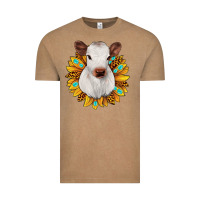 Vintage Coffee sunflower heifer Vintage Tee - JahusDesignShop