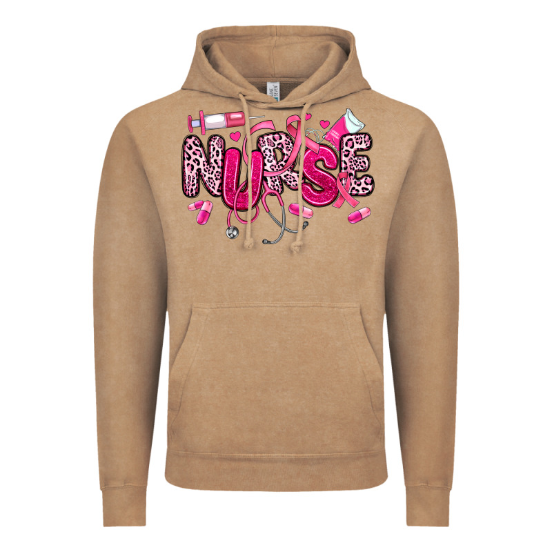 Breast Cancer Nurse Vintage Hoodie by JahusDesignShop | Teevron
