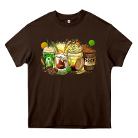 Chocolate Brown beer coffee cups Heavy Core Tee - Zillion Design Studio